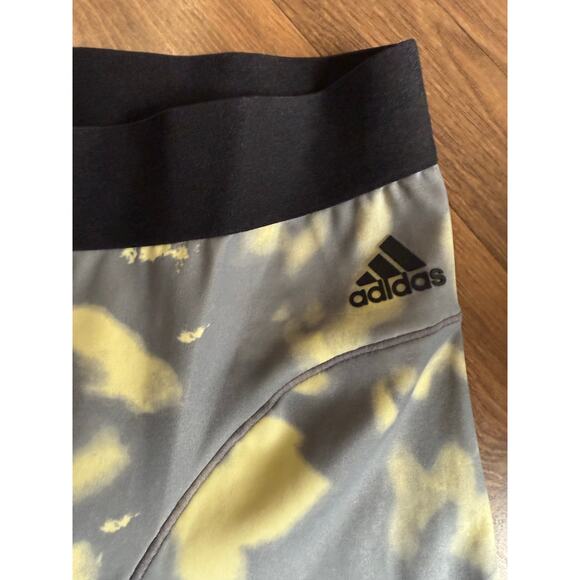 ADIDAS Women's HyperGlam Printed 7/8 Tight Leggings Trace/Yellow SIZE: Med - Picture 11 of 11